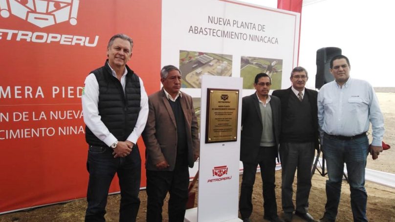 Petroperú coloca primera piedra de la planta de abastecimiento de Ninacaca, en Puno