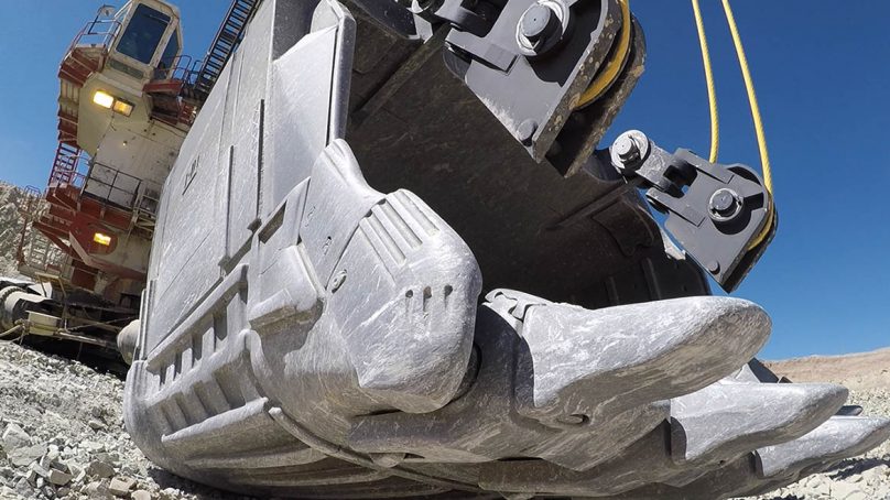 Gigante Codelco echa mano de un innovador sensor que detecta la caída de los dientes de sus palas