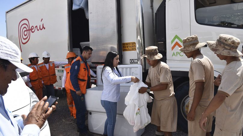 APC Corporación, contratista de Anglo American, entrega donaciones a damnificados de Moquegua