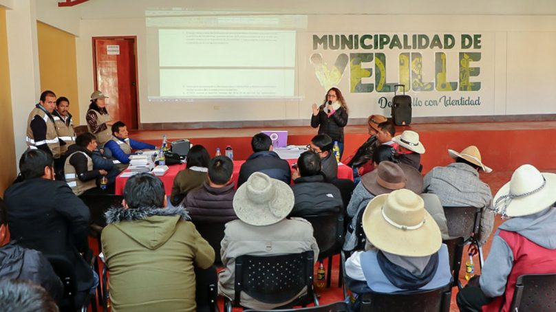 OEFA expuso plan para medir calidad ambiental en el corredor minero de Chumbivilcas