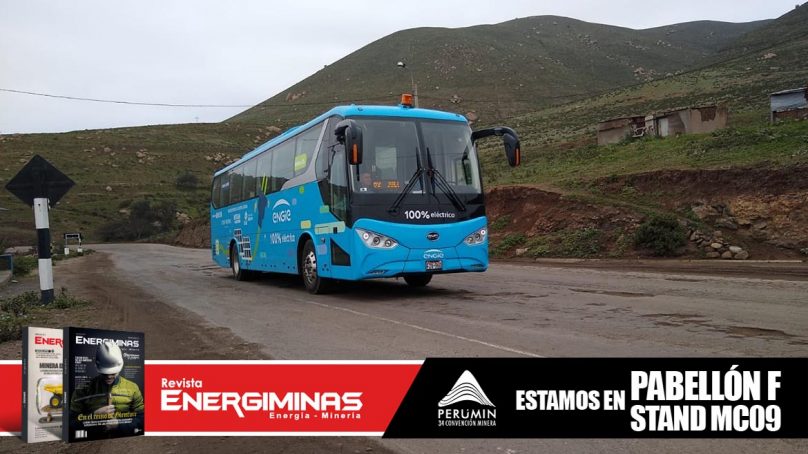 Bus eléctrico de Engie movilizará a visitantes de Perumin